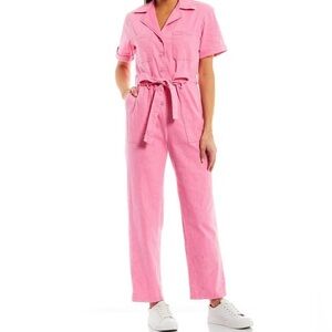 Skies Are Blue Pink Utility Jumpsuit Medium